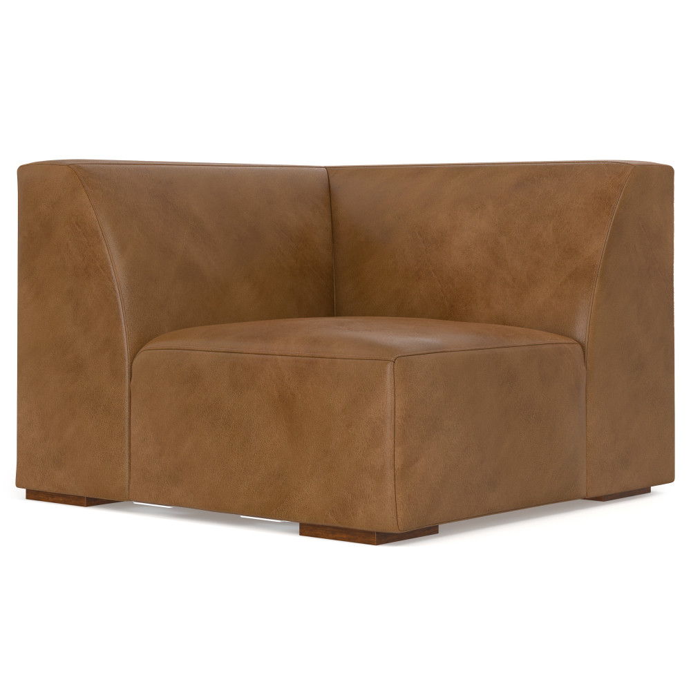 Rex - Corner Sofa Module - Brown by Simpli-Home | Bel Furniture