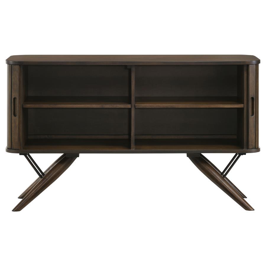 Wes - 2 Door Sideboard Buffet Storage Cabinet - Dark Walnut by CoasterEssence | Bel Furniture