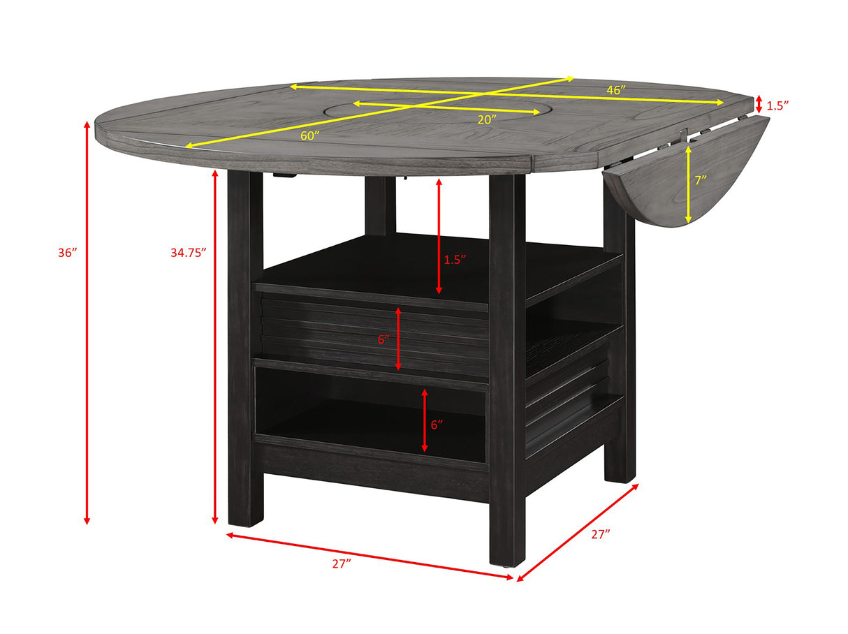 Cline - Counter Height Table - Light Gray