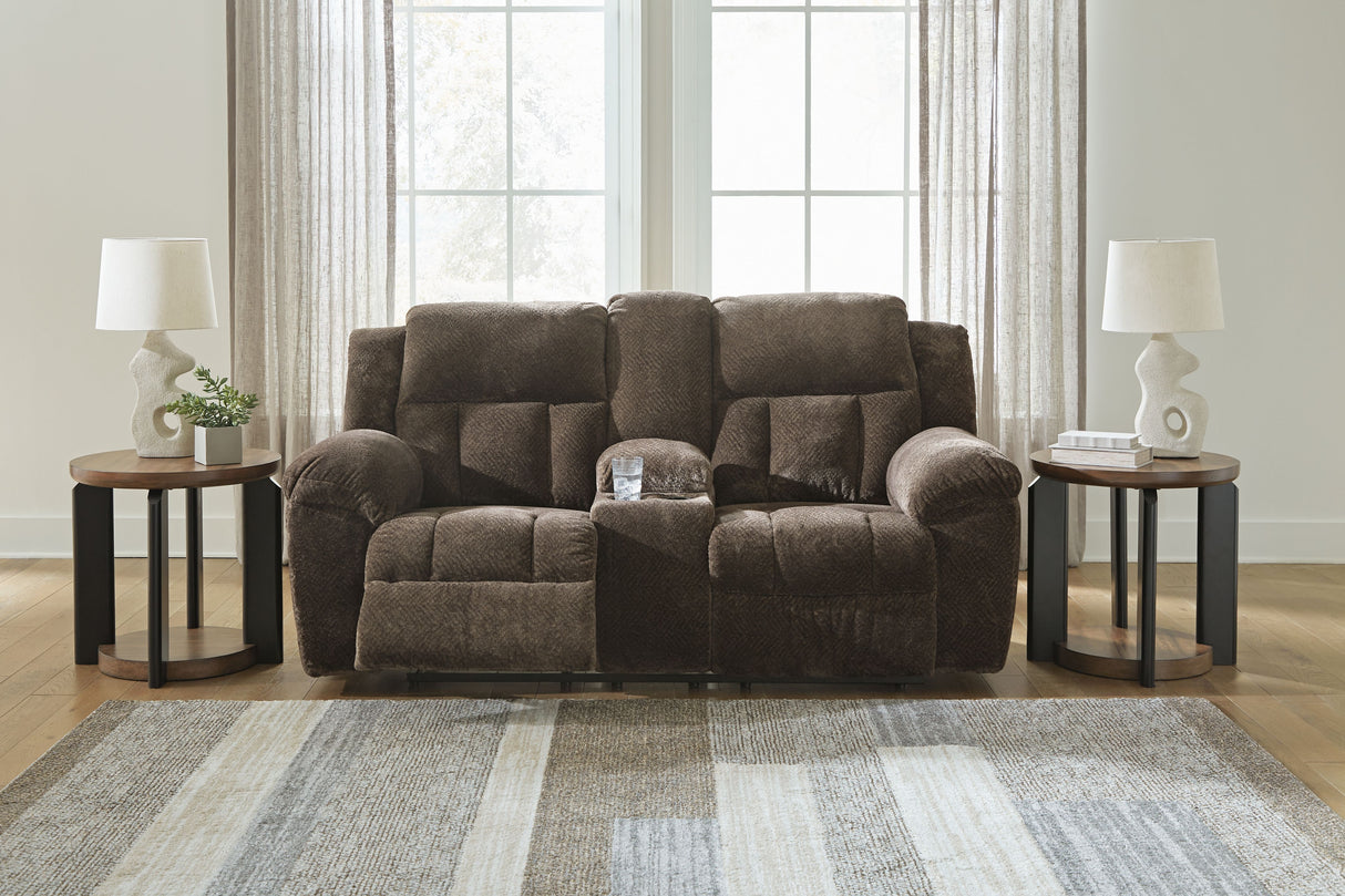 Frohn - Dbl Reclining Loveseat With Console by Signature Design by Ashley® | Bel Furniture