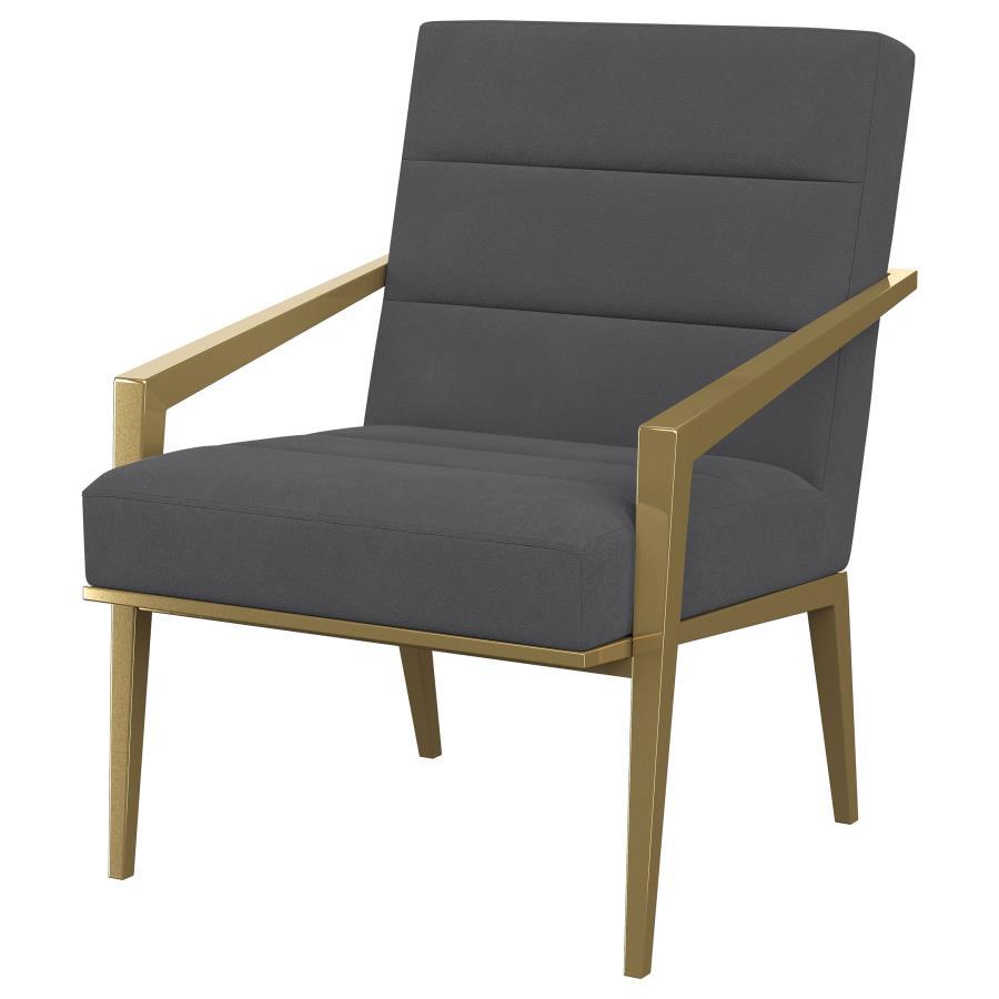 Kirra - Upholstered Metal Arm Accent Chair by Coaster Fine Furniture | Bel Furniture