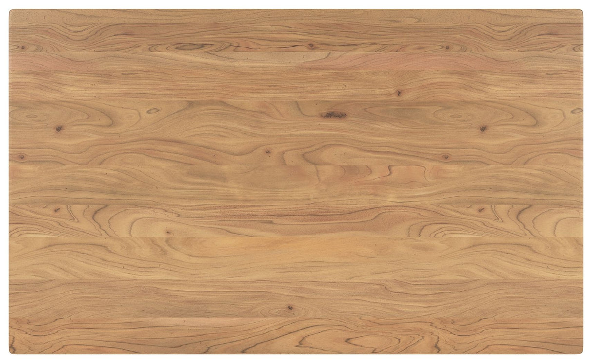 Gretlynn - Black / Natural - Rectangular Dining Room Table by Signature Design by Ashley® | Bel Furniture