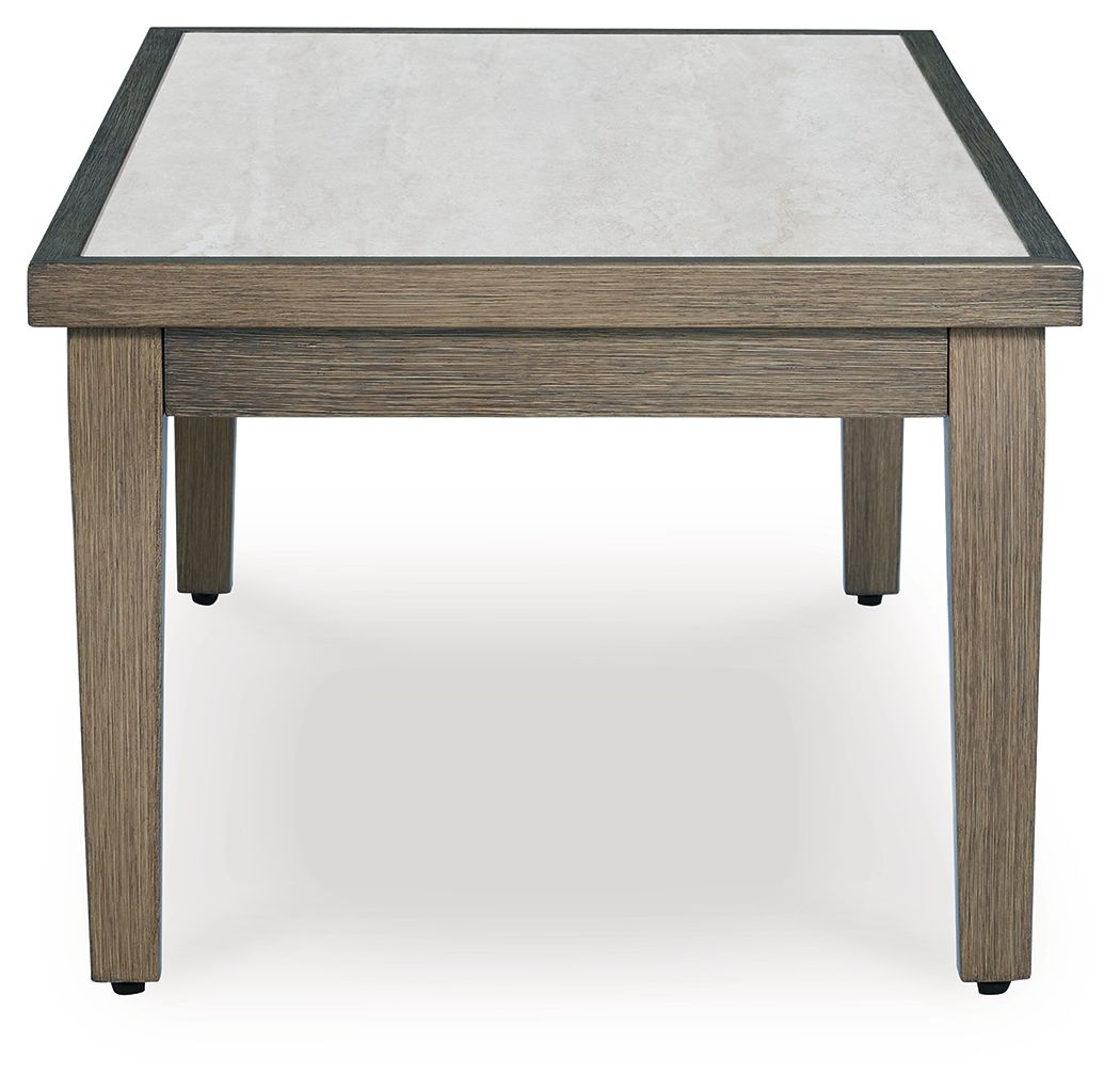 Rainier Ranch - Brown / Beige - Rectangular Cocktail Table by Signature Design by Ashley® | Bel Furniture