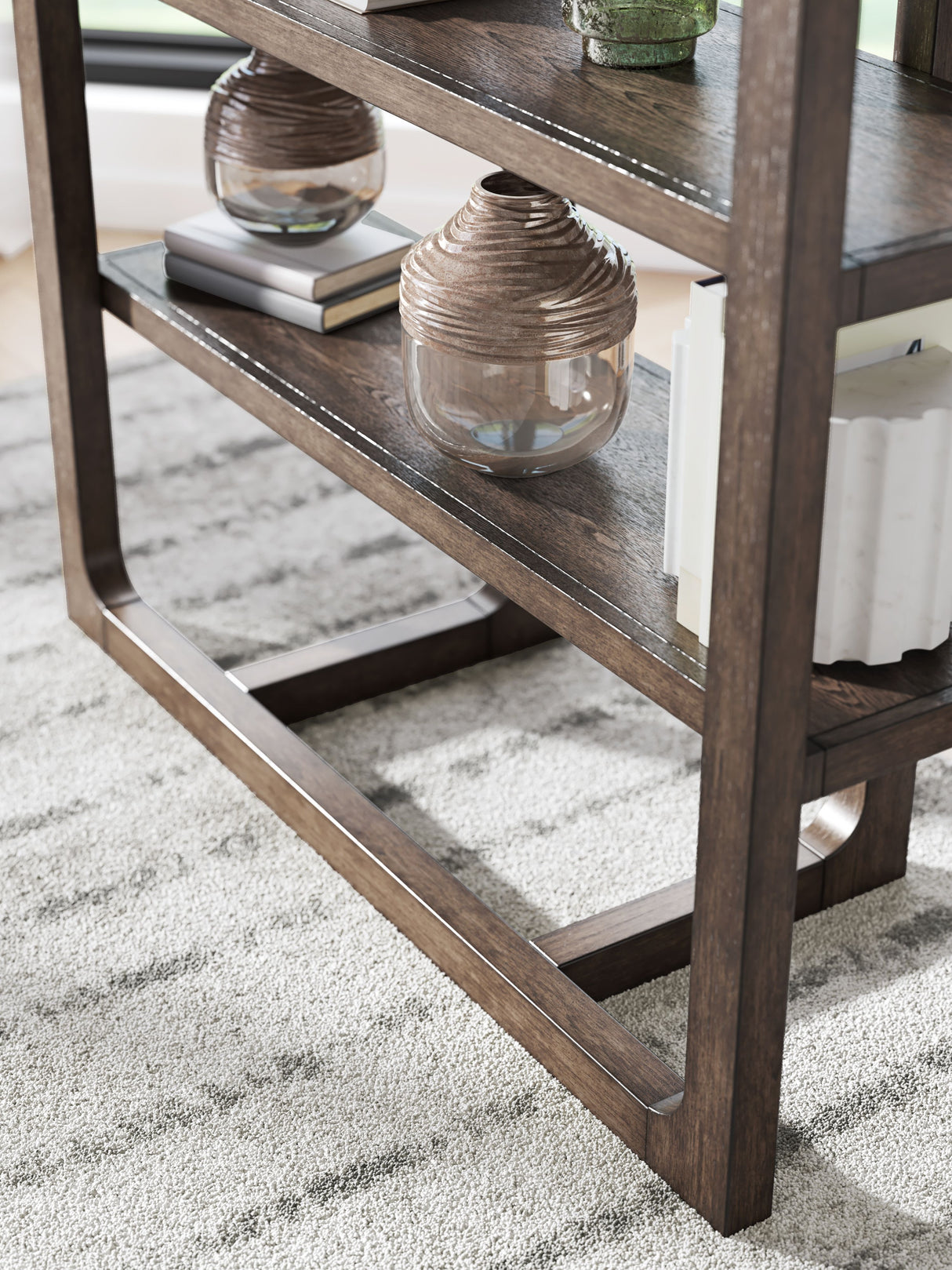 Breckington - Dark Brown - Bookcase by Signature Design by Ashley® | Bel Furniture