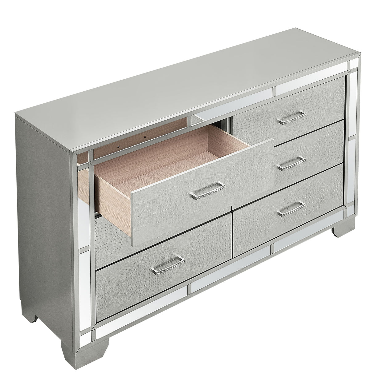 Madison - Dresser - Silver Champagne by Glory Furniture | Bel Furniture