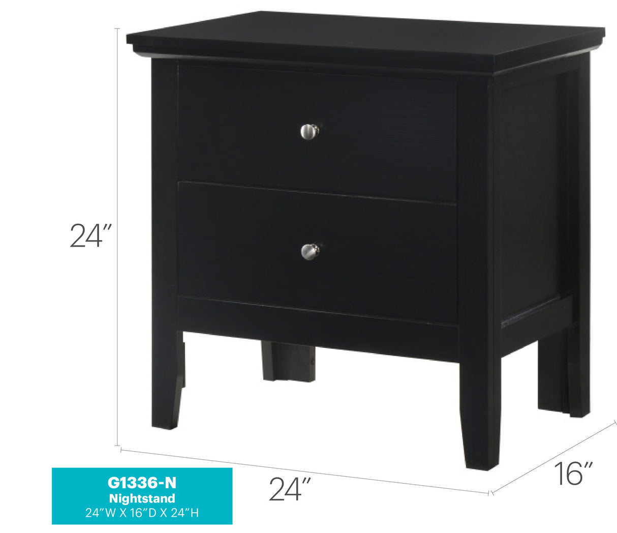 English Dovetailed Drawers Nightstand - view 7