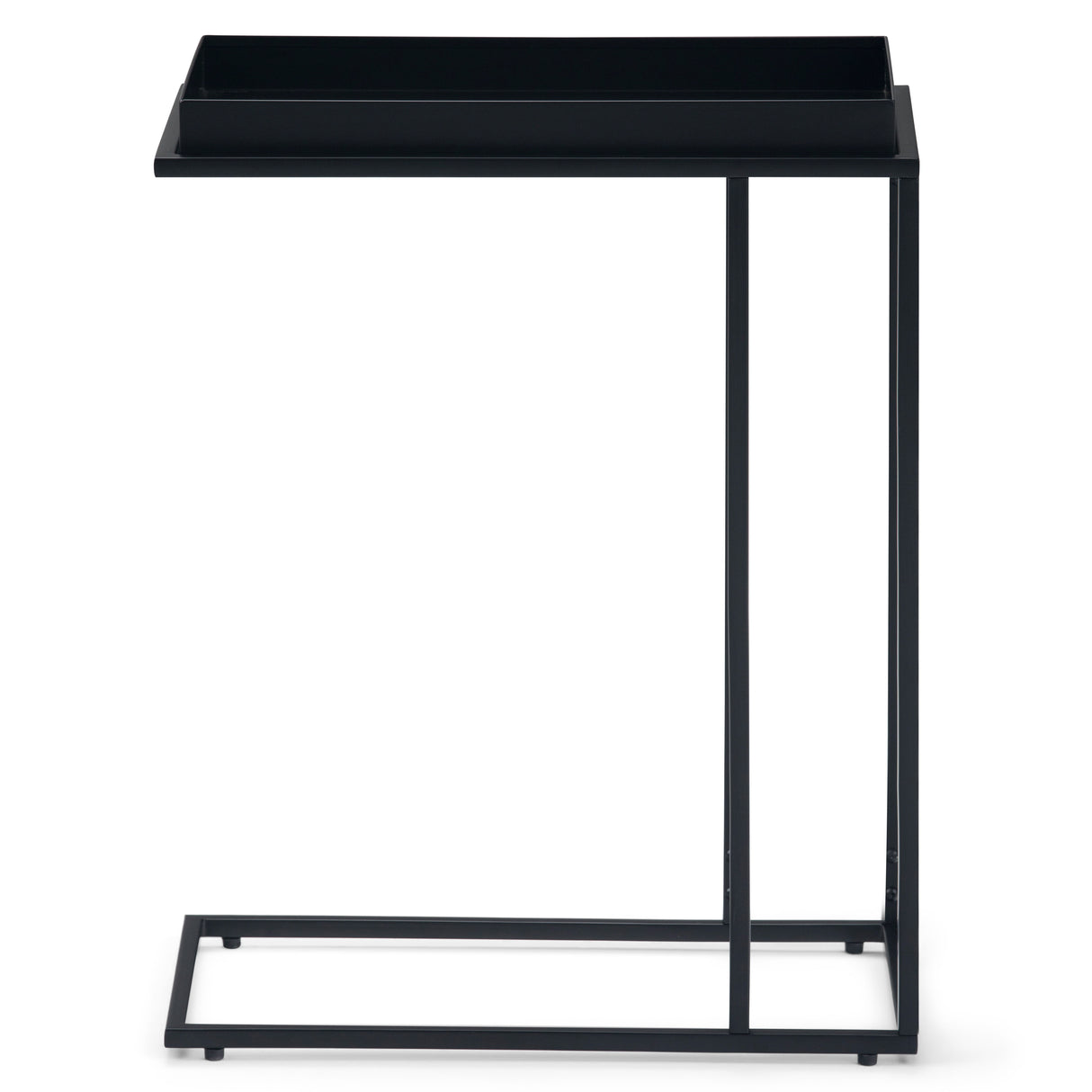 Garner - Tray Top C Side Table - Black by Simpli-Home | Bel Furniture