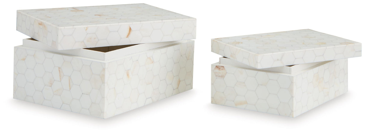 Aldenburg - Cream - Box Set (Set of 2) by Signature Design by Ashley® | Bel Furniture