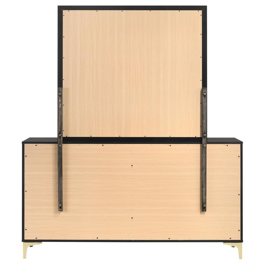 Kendall - 6-Drawer Dresser With Mirror by CoasterEveryday | Bel Furniture