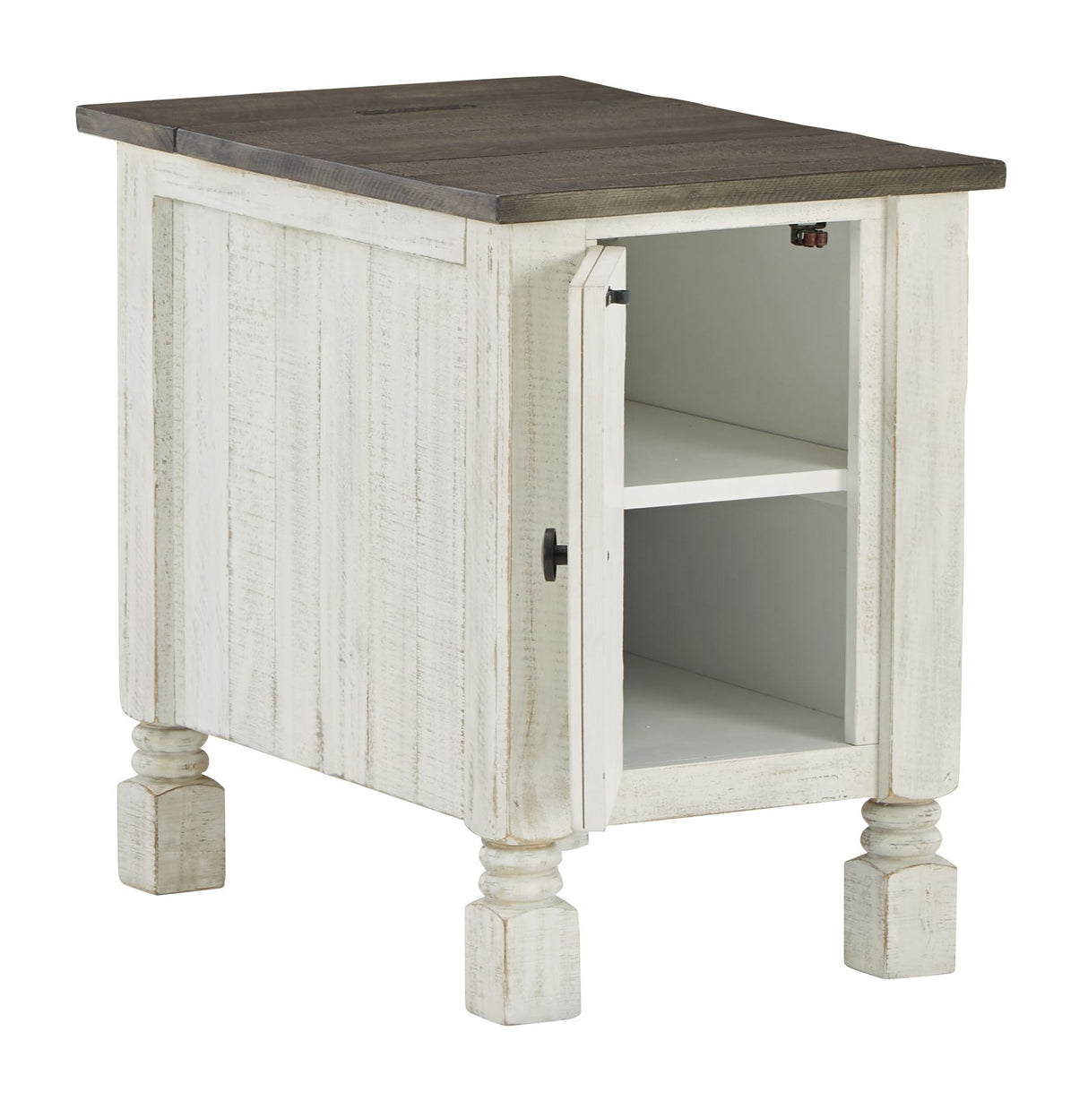Havalance - White / Gray - Chair Side End Table by Signature Design by Ashley® | Bel Furniture