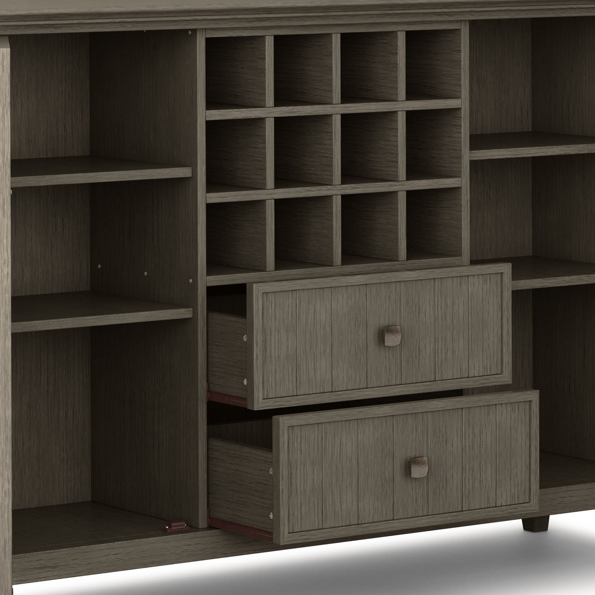 Bedford - Sideboard Buffet And Wine Rack by Simpli-Home | Bel Furniture