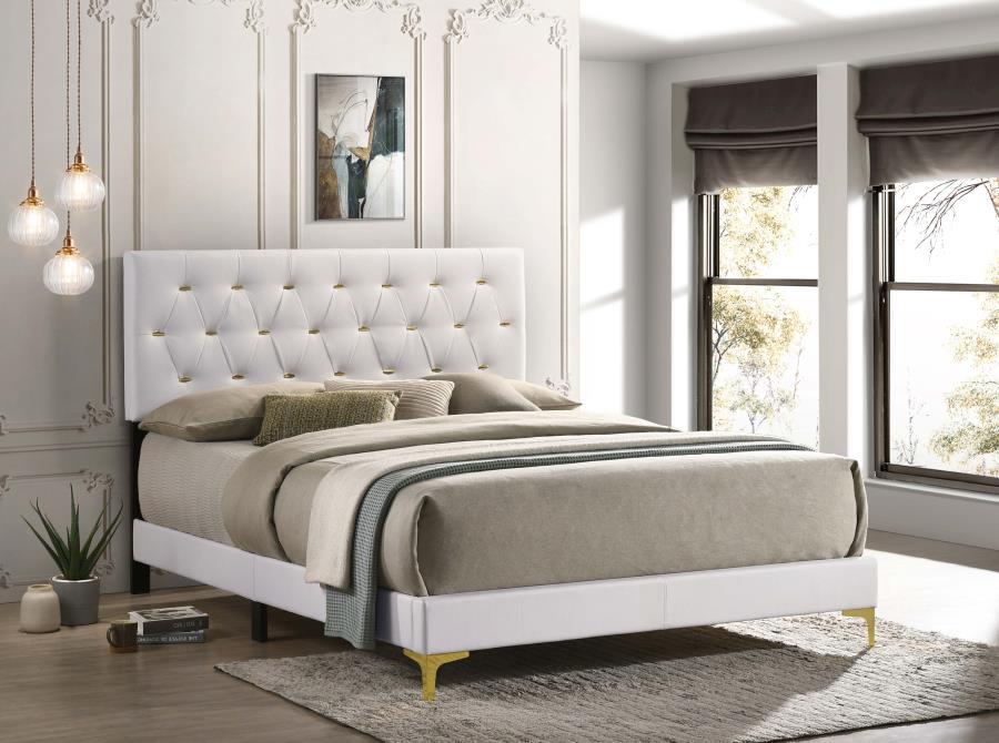 Kendall - Panel Upholstered Bed by CoasterEveryday | Bel Furniture