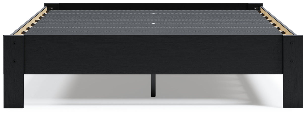Finch - Queen Platform Bed - Black