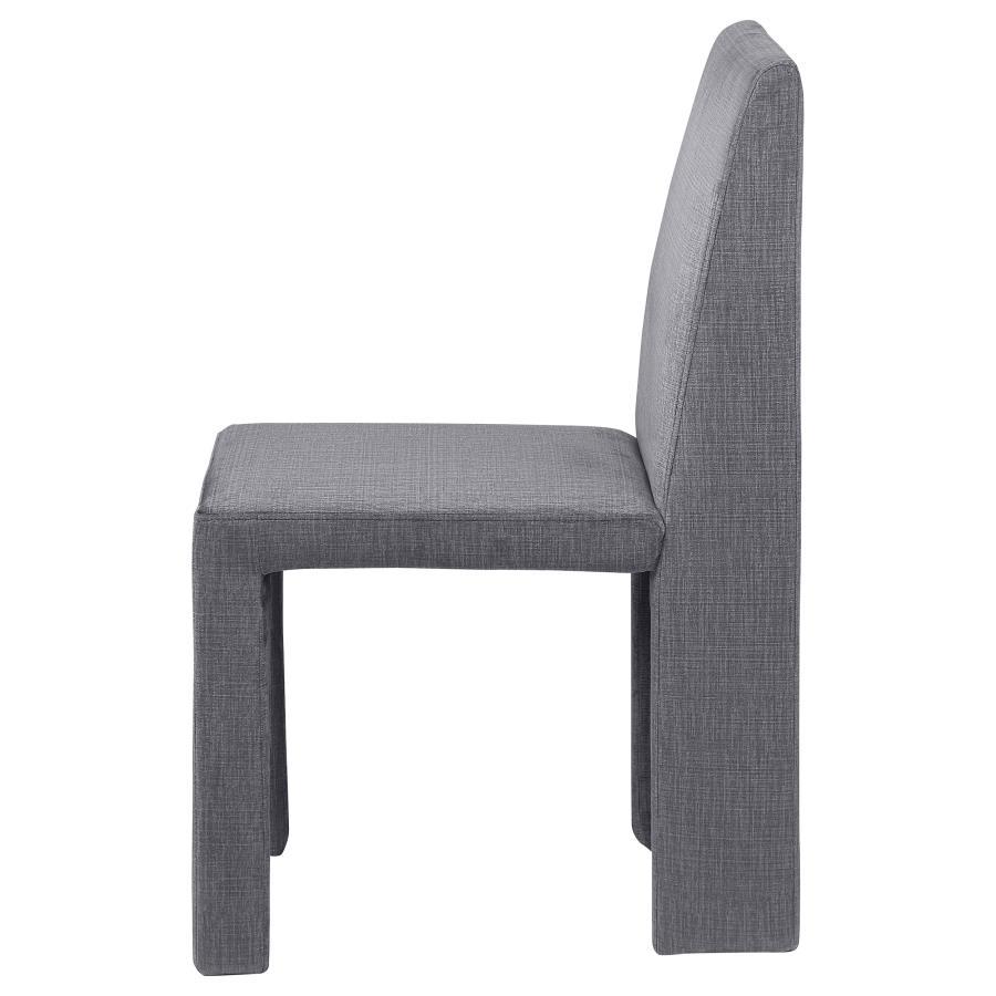 Tordera - Velvet Upholstered Dining Side Chair (Set of 2) - Gray by Coaster Fine Furniture | Bel Furniture