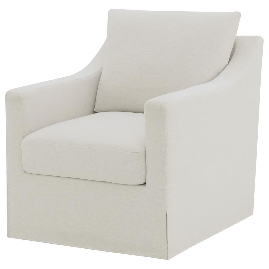 Winter - Upholstered Sloped Arm Accent Swivel Chair by Coaster Fine Furniture | Bel Furniture