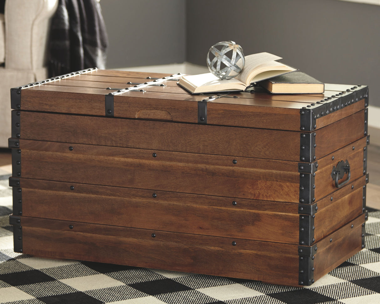 Kettleby - Brown - Storage Trunk by Signature Design by Ashley® | Bel Furniture
