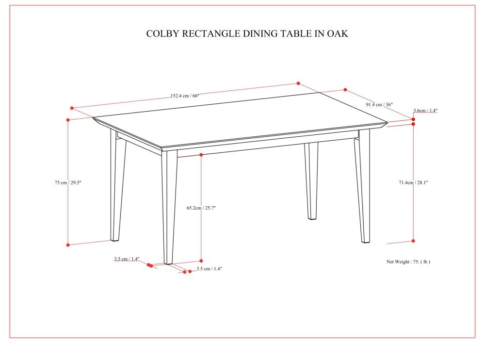Colby - Dining Table, Contemporary by Simpli-Home | Bel Furniture