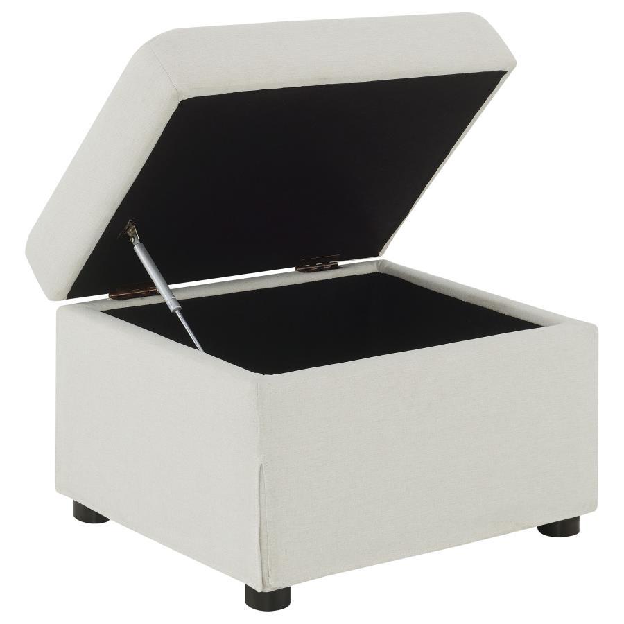 Winter - Upholstered Hydraulic Lift Top Storage Ottoman by Coaster Fine Furniture | Bel Furniture