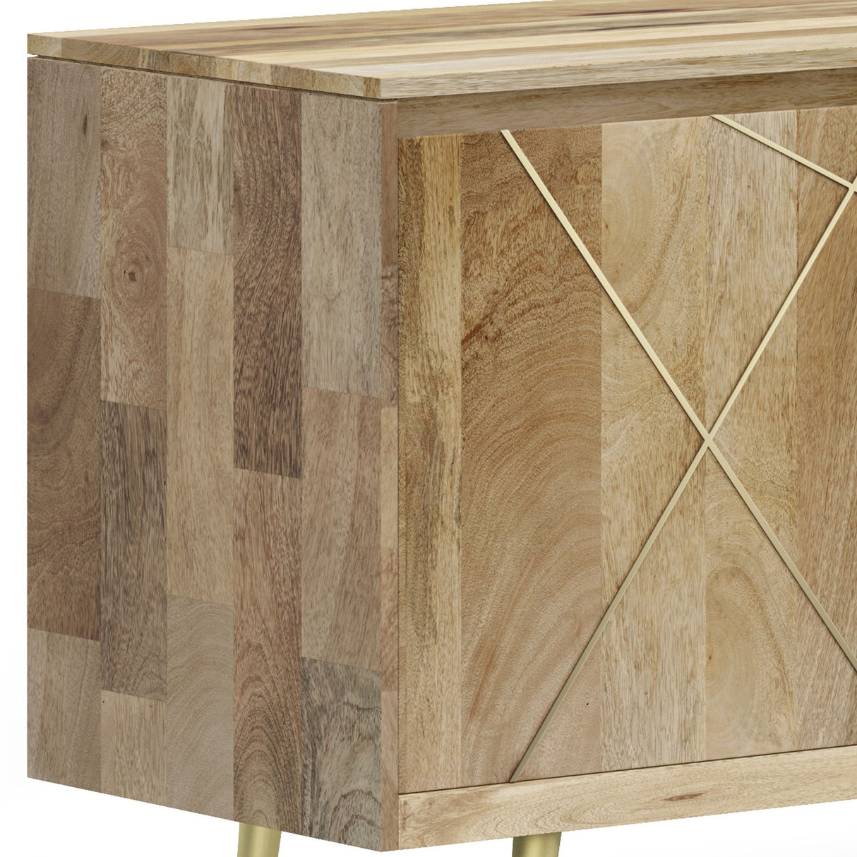 Jager - Sideboard Buffet - Natural by Simpli-Home | Bel Furniture