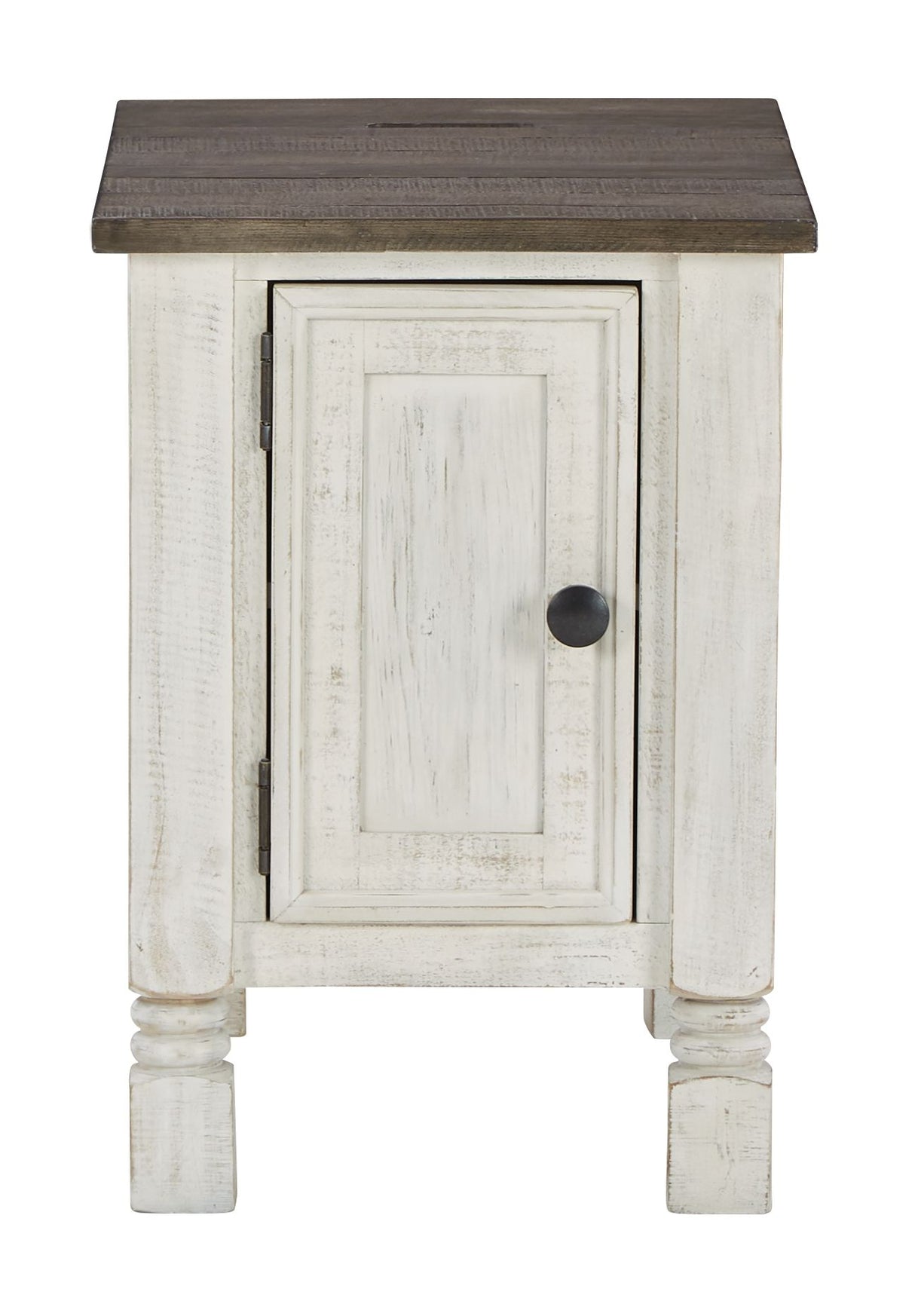 Havalance - White / Gray - Chair Side End Table by Signature Design by Ashley® | Bel Furniture