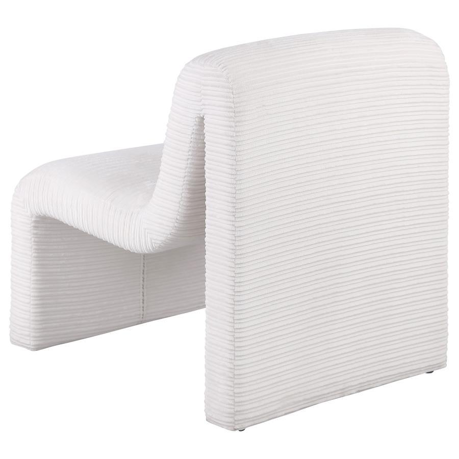 Drayton - Upholstered Curved Armless Accent Chair by Coaster Fine Furniture | Bel Furniture