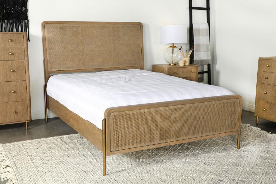 Arini - Rattan Panel Bed by CoasterElevations | Bel Furniture
