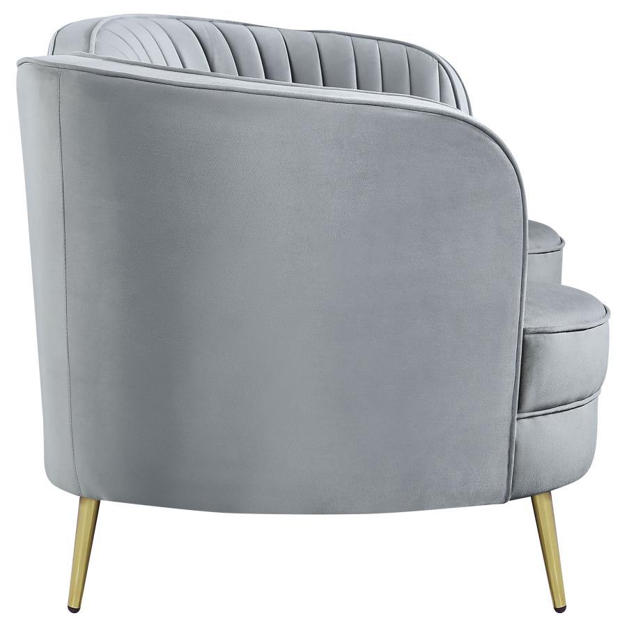 Sophia - Upholstered Channel Tufted Loveseat by CoasterEssence | Bel Furniture