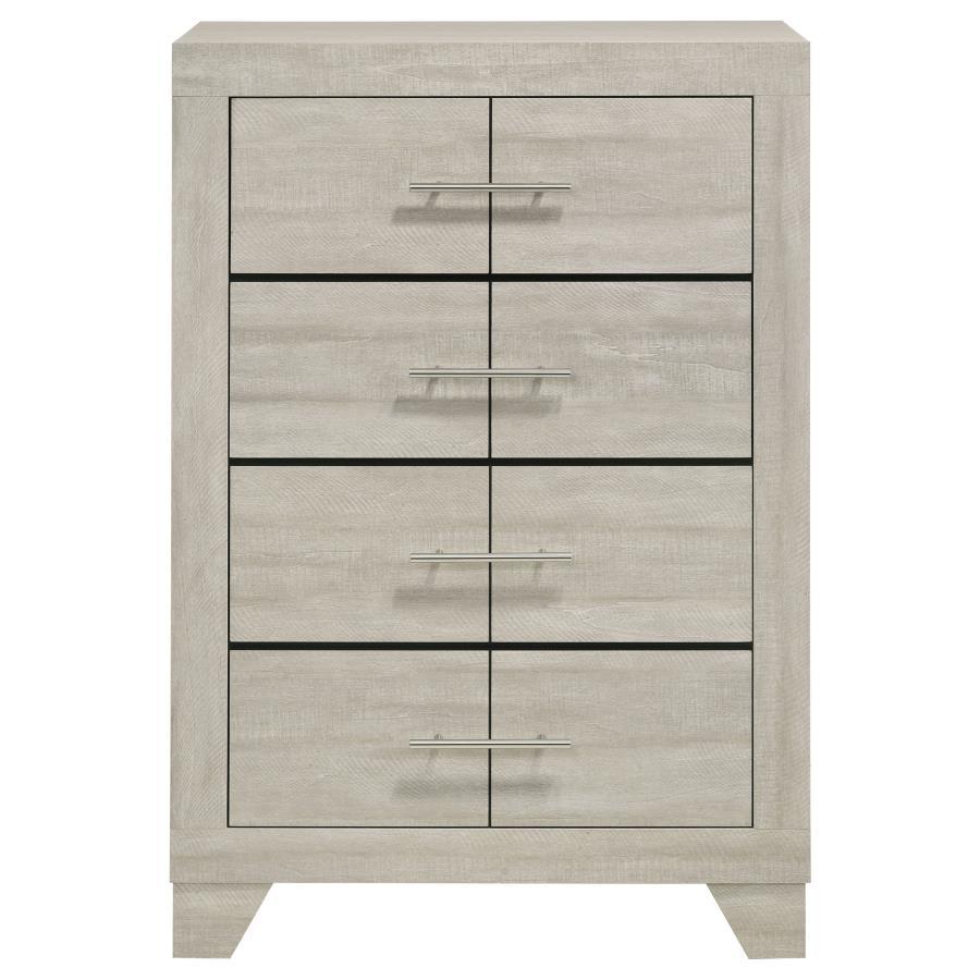 Trenton - 4-Drawer Bedroom Chest Of Drawers - Rustic Cream by Coaster Fine Furniture | Bel Furniture