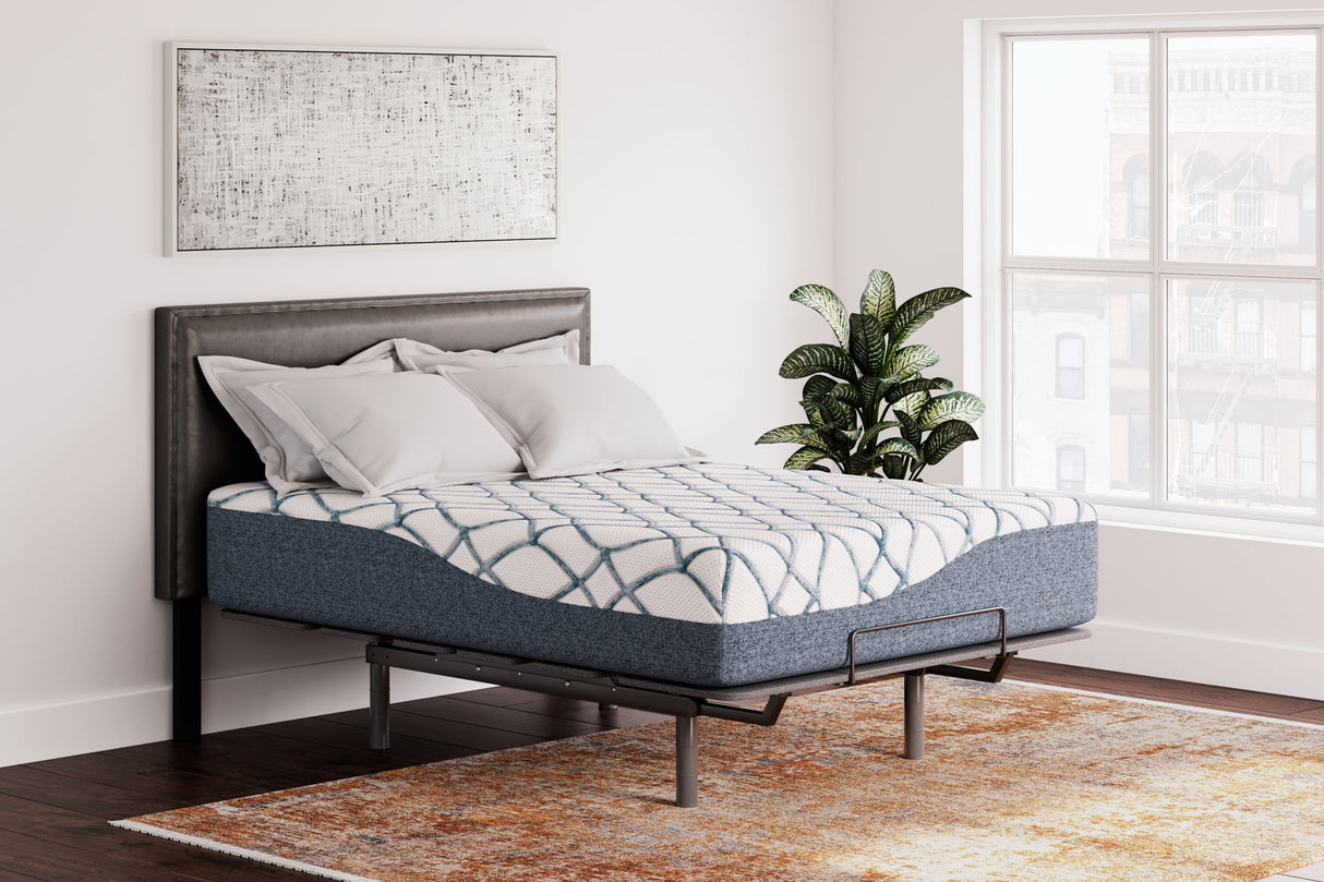 14 Inch Chime Elite 2.0 - California King Mattress - White / Blue