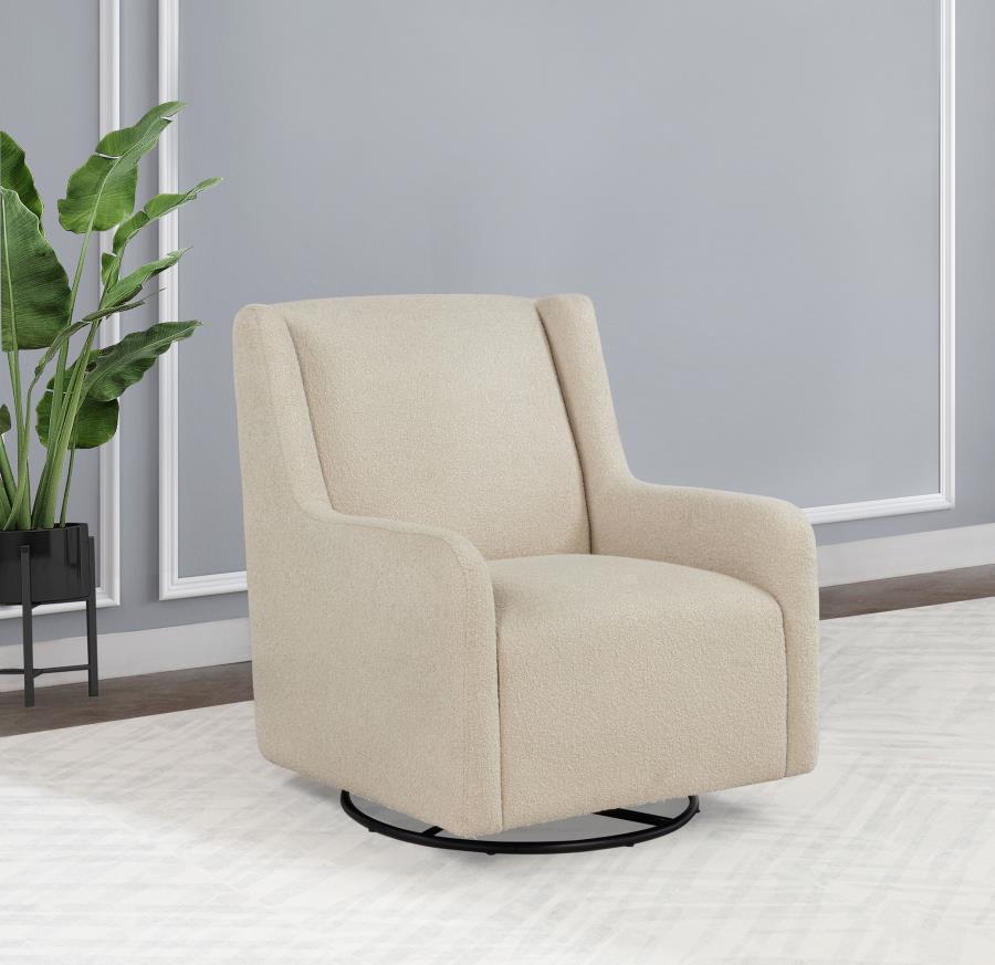 Serra - Boucle Upholstered Swivel Glider Recliner by Coaster Fine Furniture | Bel Furniture