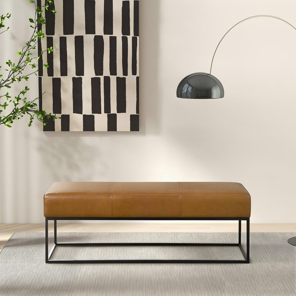 Odessa - Bench - Tan by Ashcroft Furniture | Bel Furniture