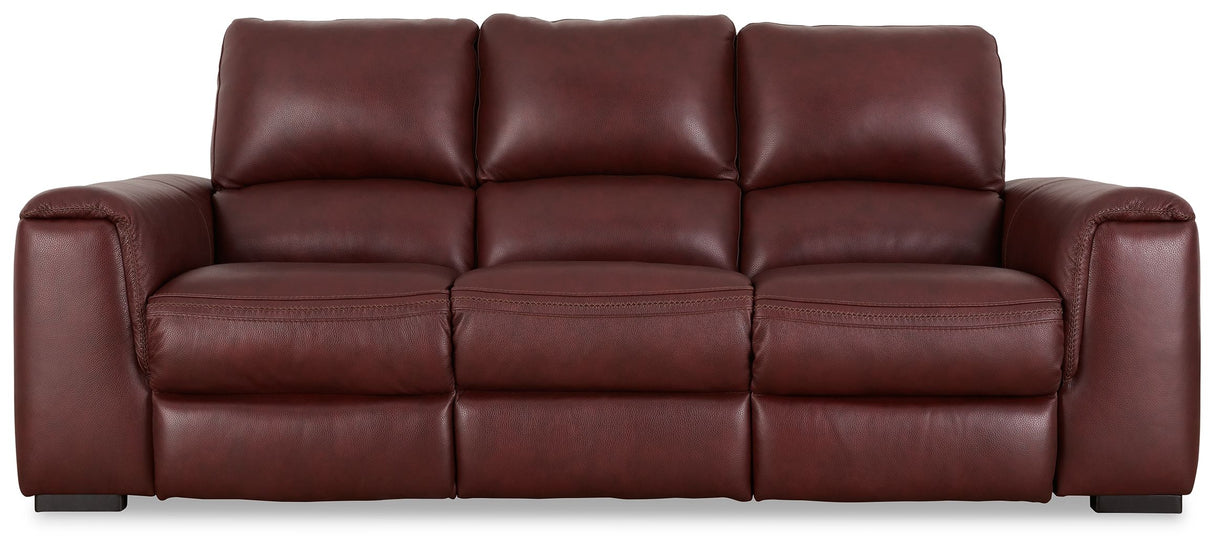 Alessandro - Power Reclining Sofa Dark Red by Signature Design by Ashley® | Bel Furniture