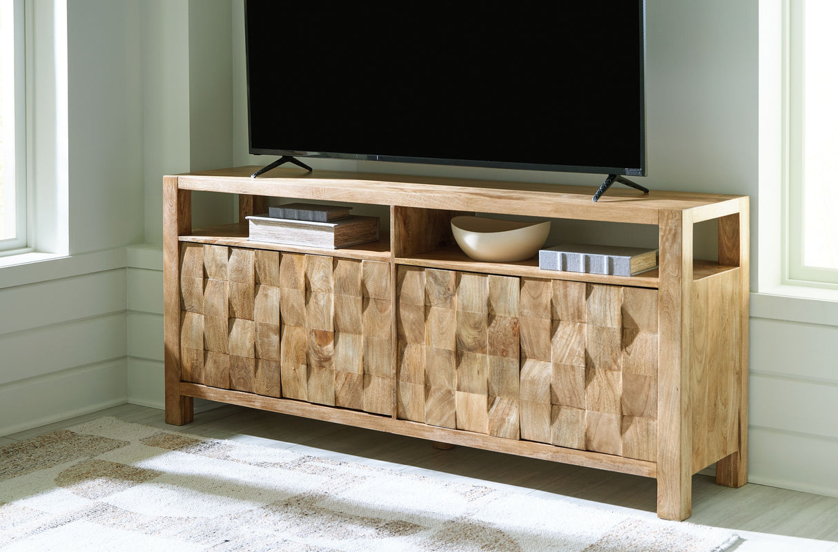 Hudwick - Natural Brown - Accent Cabinet by Signature Design by Ashley® | Bel Furniture