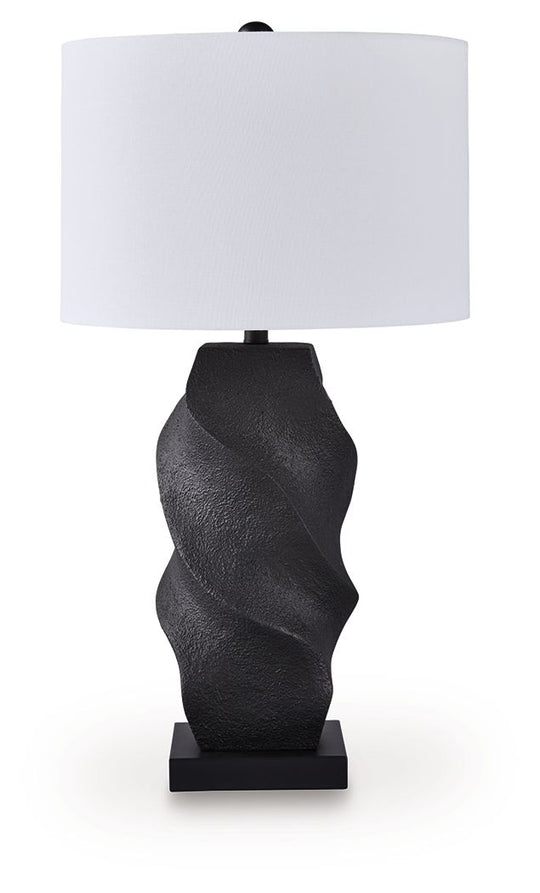 Amillion - Black - Poly Table Lamp by Signature Design by Ashley® | Bel Furniture