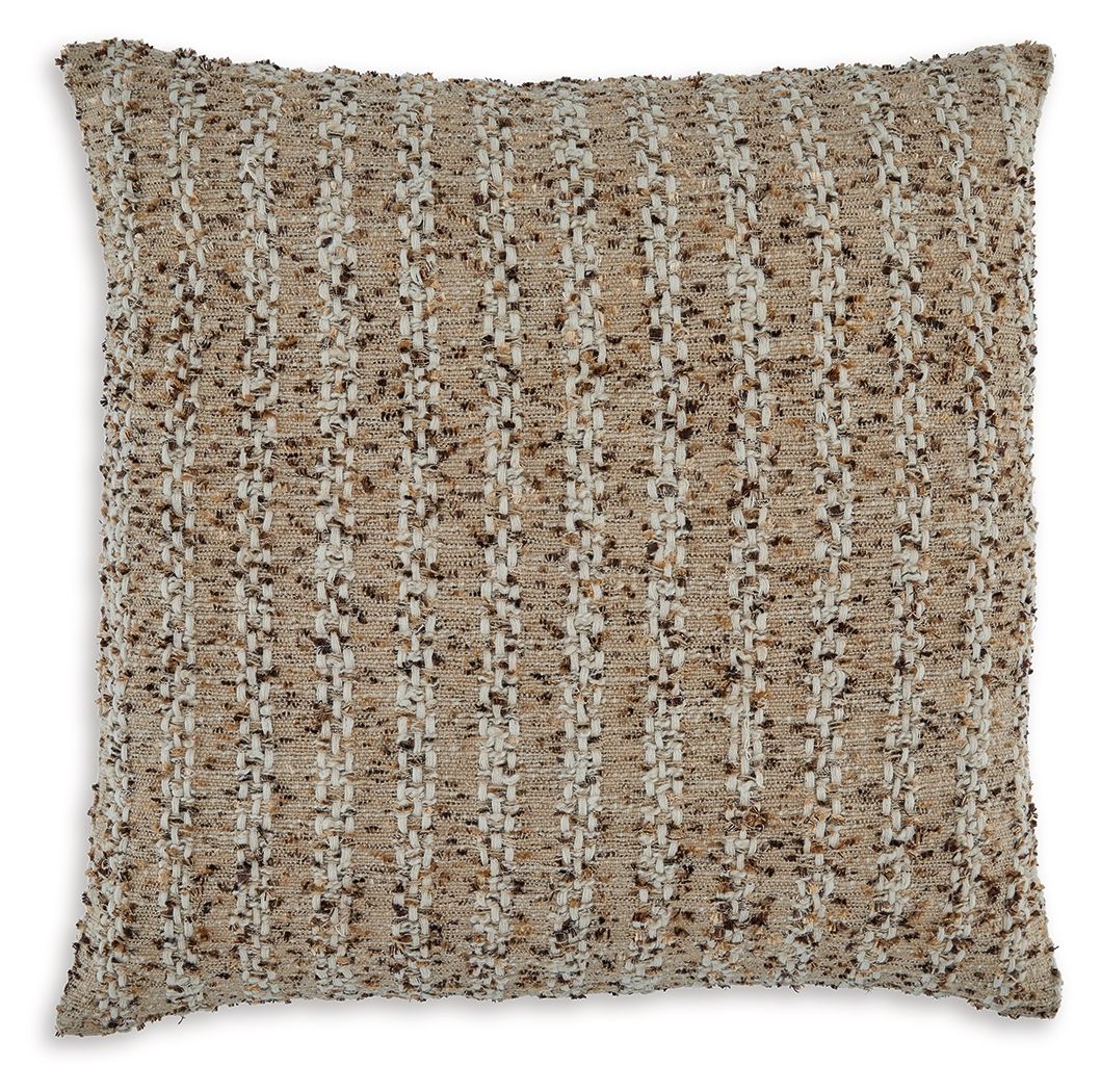 Vorlane Pillow (Set of 4) Tan and Brown and White