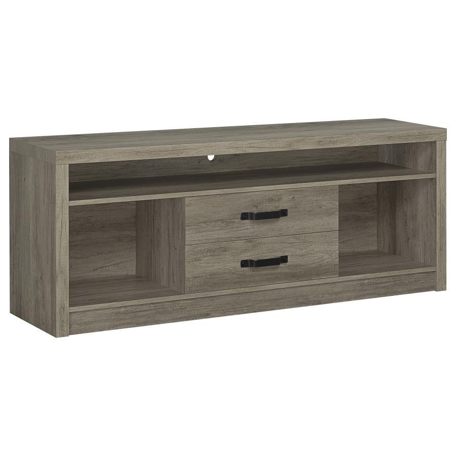 Burke - 3 Piece TV Entertainment Center - Gray Driftwood by Coaster Fine Furniture | Bel Furniture