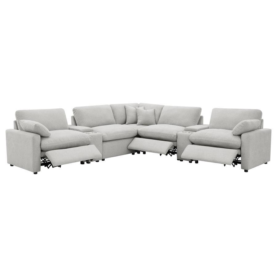 Collins - 7-Piece Modular Power Reclining Sectional by Coaster Fine Furniture | Bel Furniture