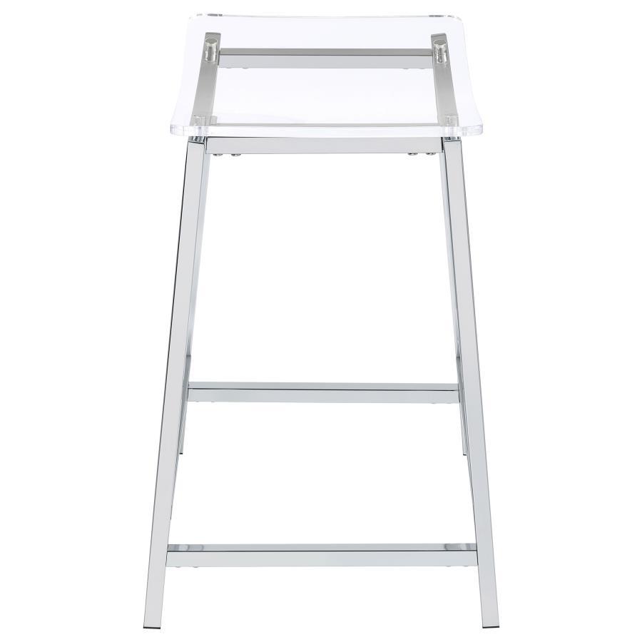 Jovani - Acrylic Backless Bar Stools (Set of 2) by Coaster Fine Furniture | Bel Furniture