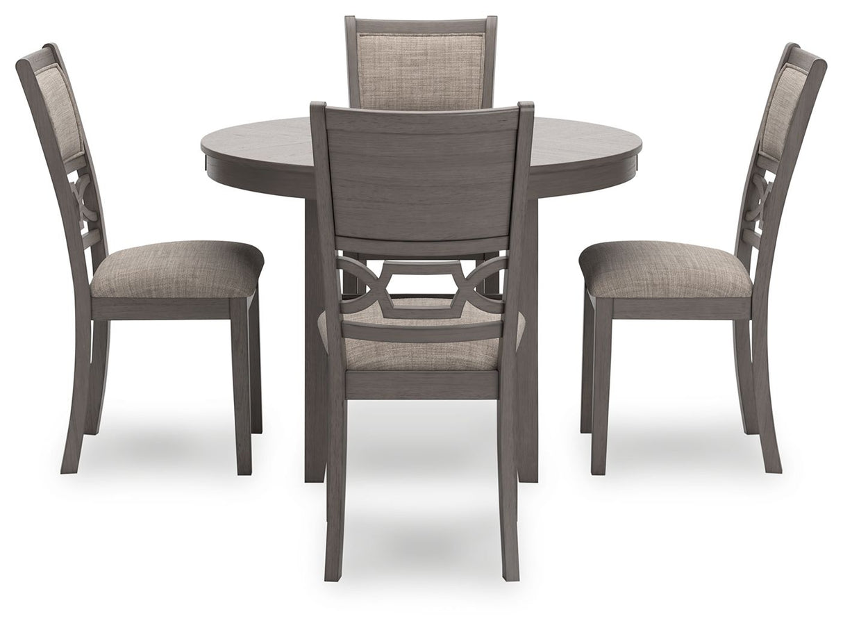Wrenning - Gray - Dining Room Table Set (Set of 5) by Signature Design by Ashley® | Bel Furniture