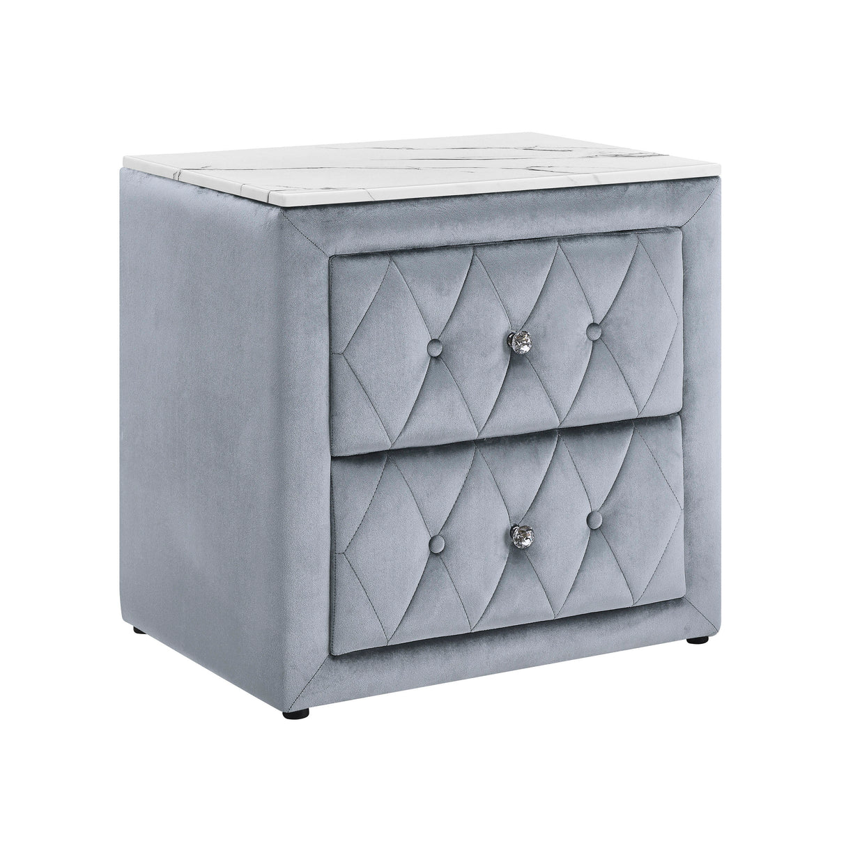 Annabelle - Nightstand Gray by Crown Mark | Bel Furniture