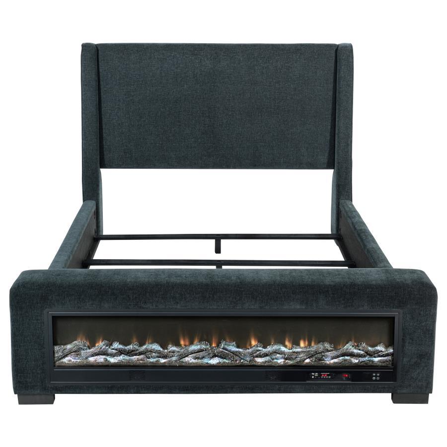 Preston - Upholstered Audio Flame Visualizer Bed by Coaster Fine Furniture | Bel Furniture