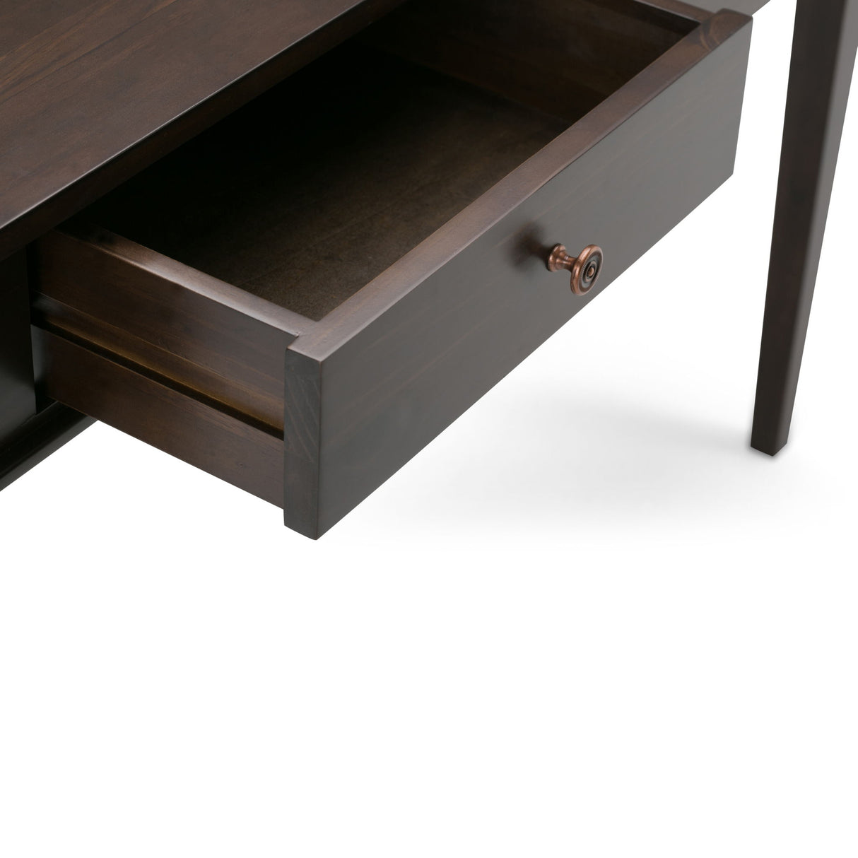Carlton - Console Sofa Table - Dark Tobacco Brown by Simpli-Home | Bel Furniture