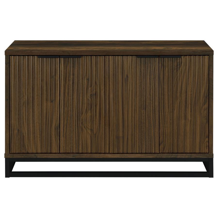 Ryatt - 4 Door Engineered Wood Accent Cabinet - Dark Pine by Coaster Fine Furniture | Bel Furniture