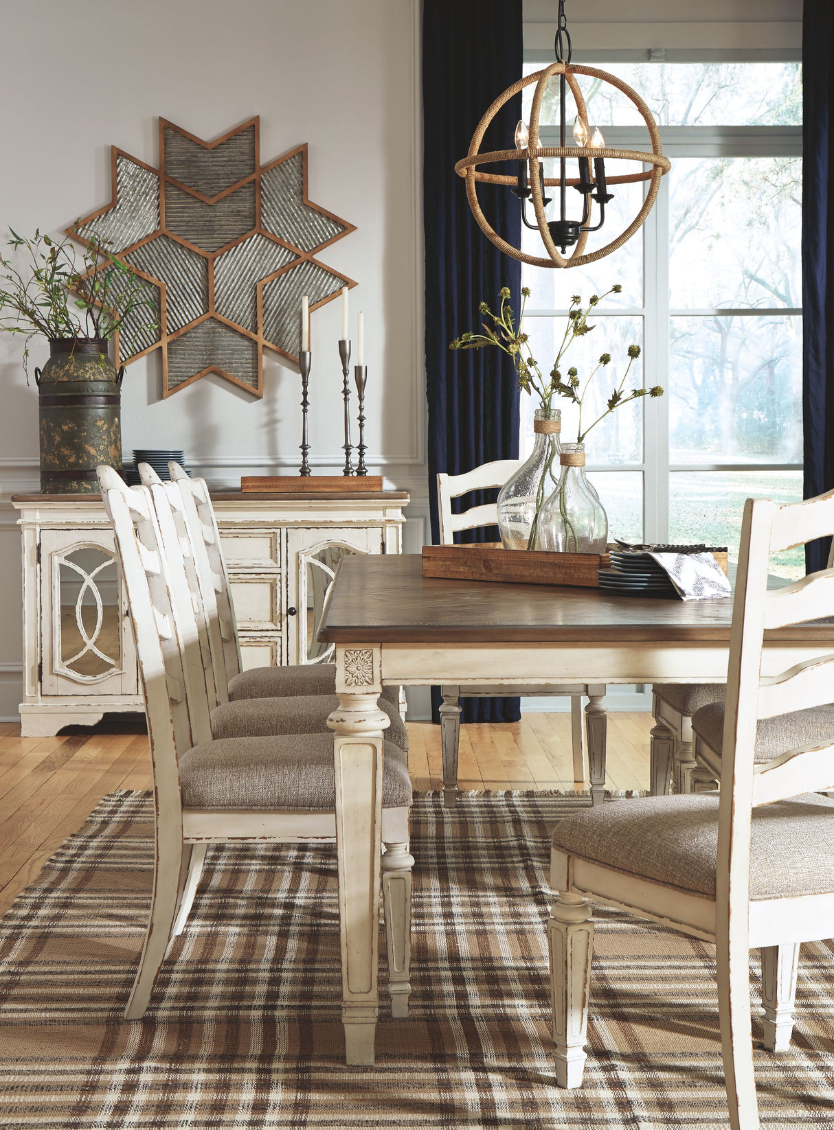 Realyn - Chipped White - Rectangular Dining Room Extension Table by Signature Design by Ashley® | Bel Furniture