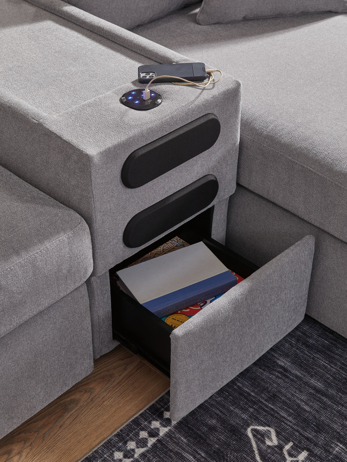 Modmax - Granite - Sectional by Signature Design by Ashley® | Bel Furniture