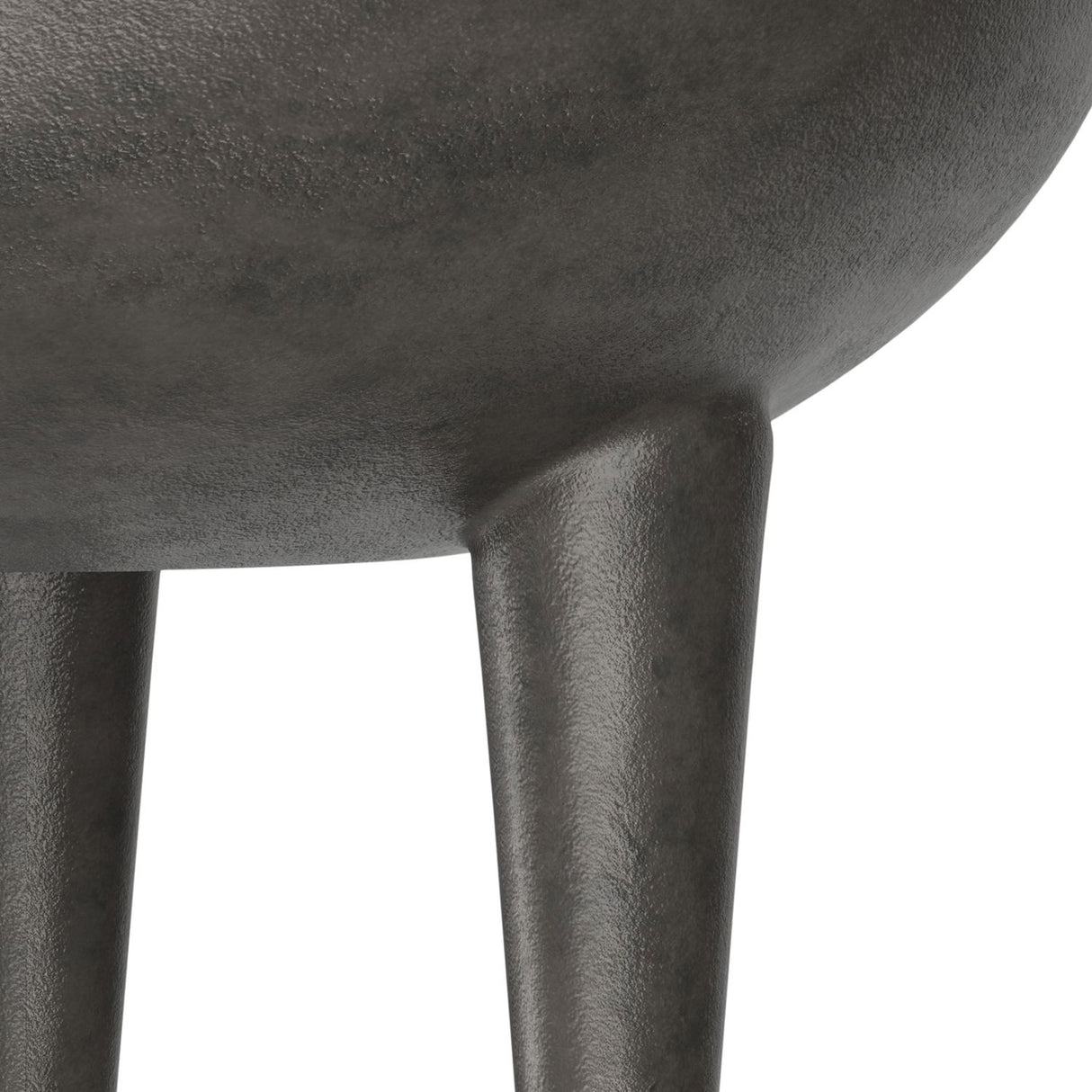 Otto - Cast Aluminum Side Table - Black by Simpli-Home | Bel Furniture