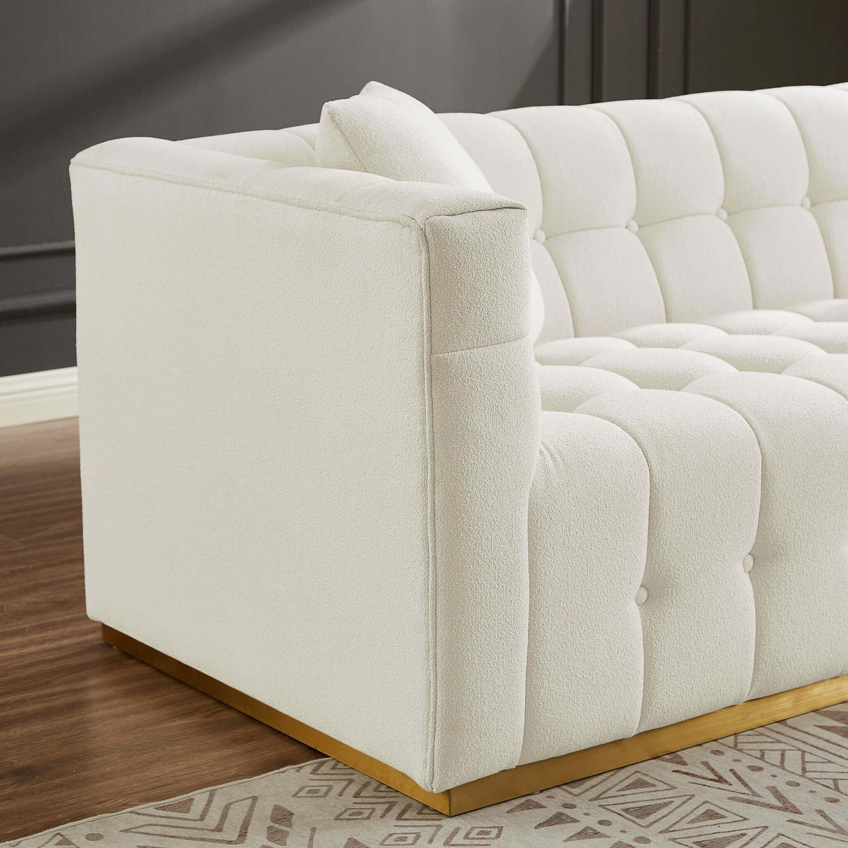 Eleanor - Sofa - Beige / Gold / Ivory / Ivory White