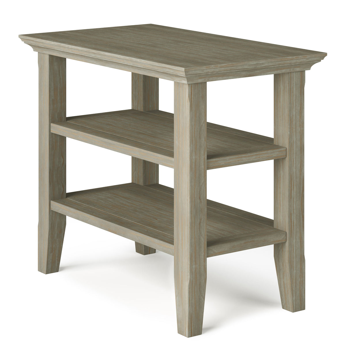 Acadian - Narrow Side Table, Handcrafted Gray by Simpli-Home | Bel Furniture