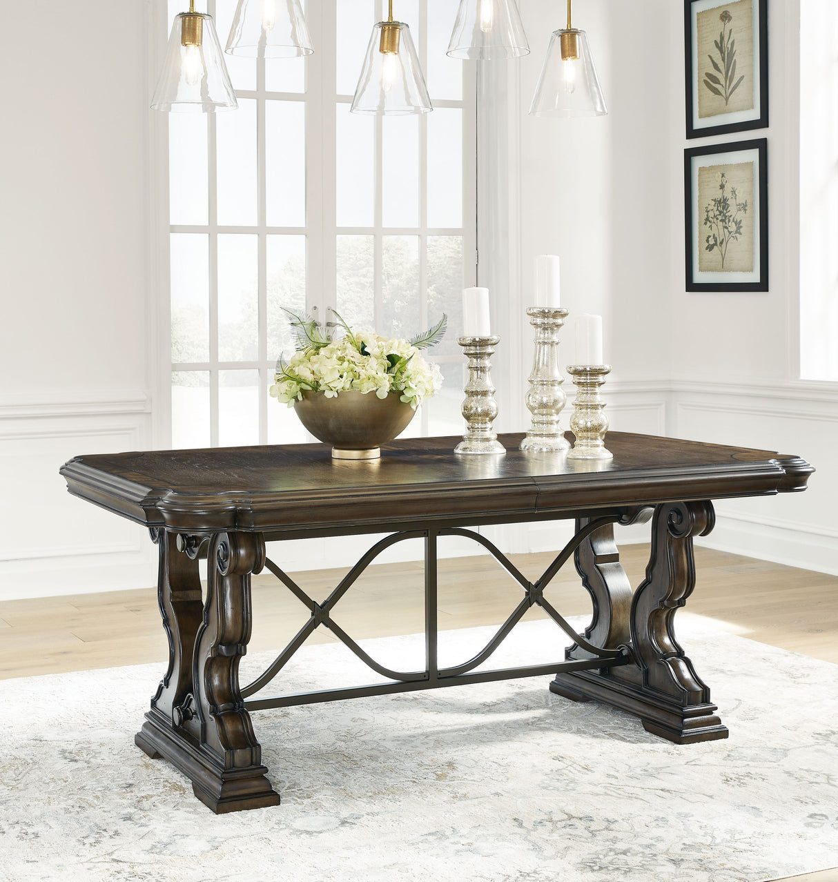 Maylee - Dark Brown - Dining Extension Table by Signature Design by Ashley® | Bel Furniture