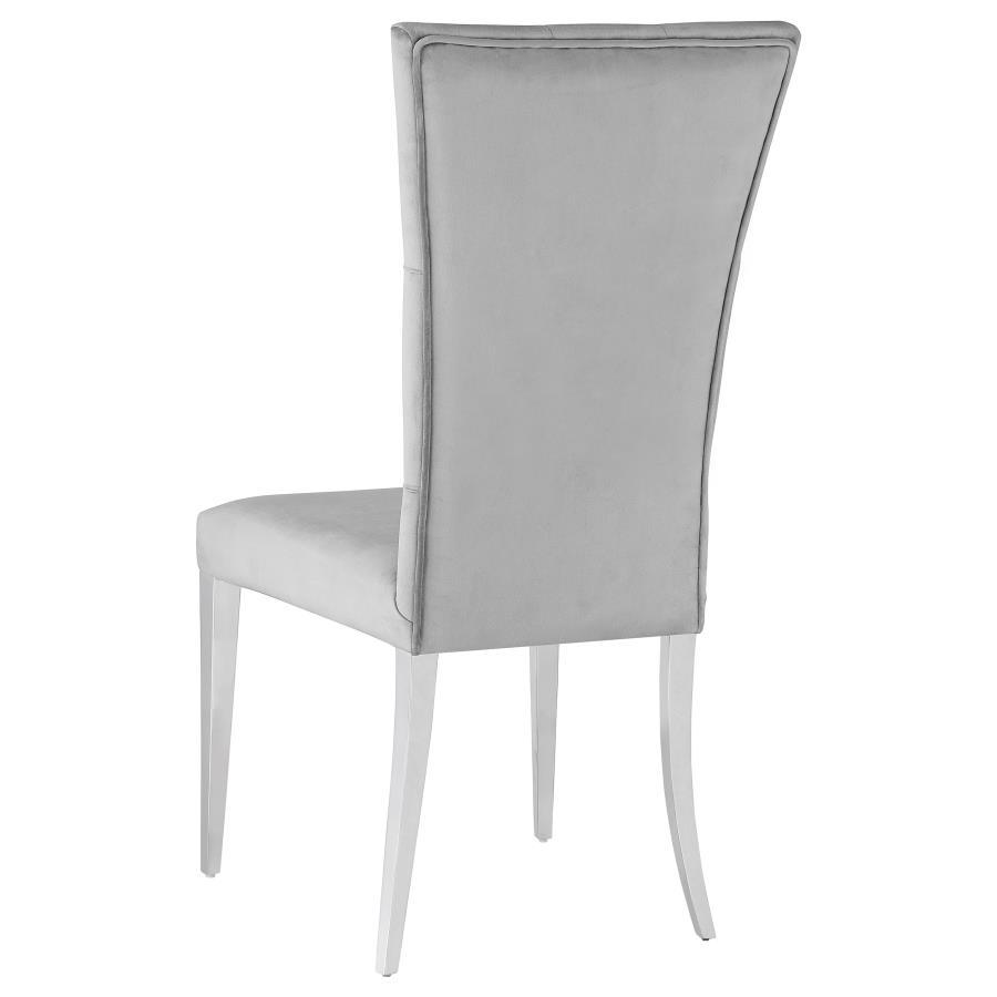 Kerwin - Velvet Upholstered Dining Side Chair (Set of 2) by CoasterElevations | Bel Furniture